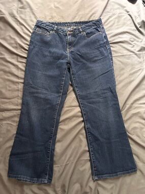 Michael Kors Indigo Flared Wide-Leg Jeans